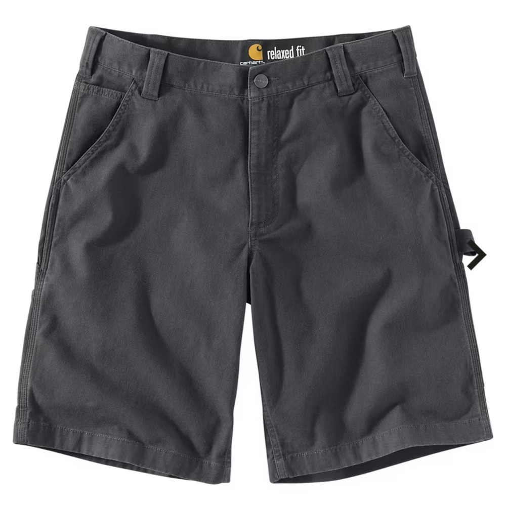 NWT Carhartt Rugged Relaxed Flex Fit Canvas Utility Men's Gray Cargo Shorts